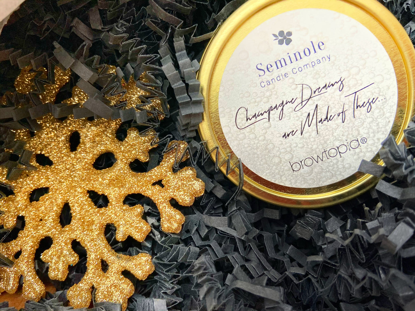 Browtopia Signature Champagne Soy Candle