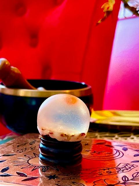Sacral Crystal Ball Herb Soap